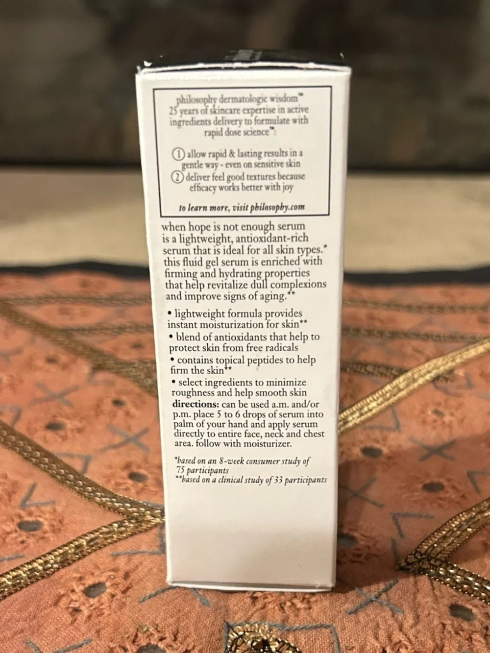 Philosophy When Hope Is Not Enough Facial Firming Serum